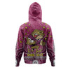 Queensland Cane Toads Custom Hoodie - Custom With Aboriginal Inspired Style Of Dot Painting Patterns  Hoodie