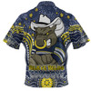 North Queensland Cowboys Custom Polo Shirt - Custom With Aboriginal Inspired Style Of Dot Painting Patterns  Polo Shirt