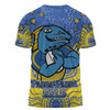 Parramatta Eels Custom T-shirt - Custom With Aboriginal Inspired Style Of Dot Painting Patterns  T-shirt