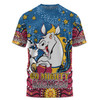 Brisbane Broncos Custom T-shirt - Custom With Aboriginal Inspired Style Of Dot Painting Patterns  T-shirt