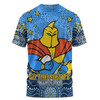 Gold Coast Titans Custom T-shirt - Custom With Aboriginal Inspired Style Of Dot Painting Patterns  T-shirt