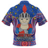 Newcastle Knights Custom Hawaiian Shirt - Custom With Aboriginal Inspired Style Of Dot Painting Patterns  Hawaiian Shirt