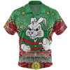 South Sydney Rabbitohs Hawaiian Shirt - Custom With Aboriginal Inspired Style Of Dot Painting Patterns  Hawaiian Shirt