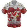 St. George Illawarra Dragons Custom Hawaiian Shirt - Custom With Aboriginal Inspired Style Of Dot Painting Patterns  Hawaiian Shirt