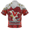 St. George Illawarra Dragons Custom Hawaiian Shirt - Custom With Aboriginal Inspired Style Of Dot Painting Patterns  Hawaiian Shirt
