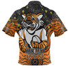 Wests Tigers Custom Hawaiian Shirt - Custom With Aboriginal Inspired Style Of Dot Painting Patterns  Hawaiian Shirt