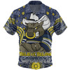 North Queensland Cowboys Custom Hawaiian Shirt - Custom With Aboriginal Inspired Style Of Dot Painting Patterns  Hawaiian Shirt