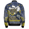 North Queensland Cowboys Custom Bomber Jacket - Custom With Aboriginal Inspired Style Of Dot Painting Patterns  Bomber Jacket