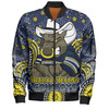 North Queensland Cowboys Custom Bomber Jacket - Custom With Aboriginal Inspired Style Of Dot Painting Patterns  Bomber Jacket