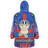 Newcastle Knights Custom Snug Hoodie - Custom With Aboriginal Inspired Style Of Dot Painting Patterns  Snug Hoodie