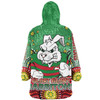 South Sydney Rabbitohs Snug Hoodie - Custom With Aboriginal Inspired Style Of Dot Painting Patterns  Snug Hoodie