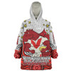 St. George Illawarra Dragons Custom Snug Hoodie - Custom With Aboriginal Inspired Style Of Dot Painting Patterns  Snug Hoodie