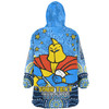 Gold Coast Titans Custom Snug Hoodie - Custom With Aboriginal Inspired Style Of Dot Painting Patterns  Snug Hoodie