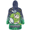 Canberra Raiders Custom Snug Hoodie - Custom With Aboriginal Inspired Style Of Dot Painting Patterns  Snug Hoodie