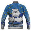 Canterbury-Bankstown Bulldogs Custom Baseball Jacket - Custom With Aboriginal Inspired Style Of Dot Painting Patterns  Baseball Jacket