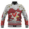 St. George Illawarra Dragons Custom Baseball Jacket - Custom With Aboriginal Inspired Style Of Dot Painting Patterns  Baseball Jacket