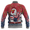 Sydney Roosters Custom Baseball Jacket - Custom With Aboriginal Inspired Style Of Dot Painting Patterns  Baseball Jacket