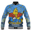 Gold Coast Titans Custom Baseball Jacket - Custom With Aboriginal Inspired Style Of Dot Painting Patterns  Baseball Jacket