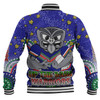 New Zealand Warriors Custom Baseball Jacket - Custom With Aboriginal Inspired Style Of Dot Painting Patterns  Baseball Jacket