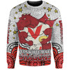 St. George Illawarra Dragons Custom Sweatshirt - Custom With Aboriginal Inspired Style Of Dot Painting Patterns  Sweatshirt