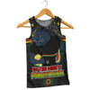 Penrith Panthers Custom Men Singlet - Custom With Aboriginal Inspired Style Of Dot Painting Patterns  Men Singlet