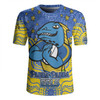 Parramatta Eels Custom Rugby Jersey - Custom With Aboriginal Inspired Style Of Dot Painting Patterns  Rugby Jersey