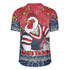 Sydney Roosters Custom Rugby Jersey - Custom With Aboriginal Inspired Style Of Dot Painting Patterns  Rugby Jersey