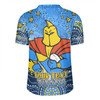 Gold Coast Titans Custom Rugby Jersey - Custom With Aboriginal Inspired Style Of Dot Painting Patterns  Rugby Jersey