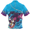 Australia Fishing Aboriginal Fishing Custom Hawaiian Shirt - Fishaholic With The Dhari Symbol And Aboriginal Pattern Hawaiian Shirt