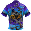 Australia Fishing Aboriginal Fishing Custom Hawaiian Shirt - Hooked On Fishing With Aboriginal Patterns Hawaiian Shirt