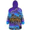 Australia Fishing Aboriginal Fishing Custom Snug Hoodie - Hooked On Fishing With Aboriginal Patterns Snug Hoodie