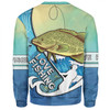 Australia Fishing Aboriginal Fishing Custom Sweatshirt - Love Fishing Murray Cod In Aboriginal Art Patterns Sweatshirt