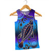 Australia Fishing Aboriginal Fishing Custom Men Singlet - Hooked On Fishing With Aboriginal Patterns Men Singlet