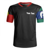 Australia Sport Darts Custom Rugby Jersey - Dart Board And Australia Flag Patterns With Kangaroo Drinking Art Rugby Jersey