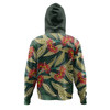 Australia Flowers Aboriginal Hoodie - Aboriginal Dot Art of Australian Native Eucalyptus Plant Hoodie
