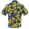 Australia Flowers Aboriginal Polo Shirt - Yellow Wattle Flowers With Aboriginal Dot Art Polo Shirt