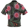 Australia Flowers Aboriginal Polo Shirt - Aboriginal Style Australian Hakea Flower Polo Shirt