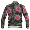 Australia Flowers Aboriginal Baseball Jacket - Aboriginal Style Australian Hakea Flower Baseball Jacket