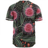 Australia Flowers Aboriginal Baseball Shirt - Aboriginal Style Australian Hakea Flower Baseball Shirt