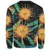 Australia Flowers Aboriginal Sweatshirt - Australian Yellow Hakea Flower Art Sweatshirt