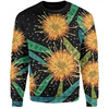 Australia Flowers Aboriginal Sweatshirt - Australian Yellow Hakea Flower Art Sweatshirt