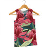 Australia Flowers Aboriginal Men Singlet - Australian Waratah Flowers Painting In Aboriginal Style Men Singlet