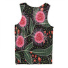 Australia Flowers Aboriginal Men Singlet - Aboriginal Style Australian Hakea Flower Men Singlet