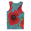 Australia Flowers Aboriginal Men Singlet - Aboriginal Dot Art Of Australian Poppy Flower Painting Men Singlet