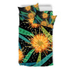 Australia Flowers Aboriginal Bedding Set - Australian Yellow Hakea Flower Art Bedding Set