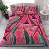 Australia Flowers Aboriginal Bedding Set - Aboriginal Dot Art Of Australian Native Eucalyptus Tree Branch Bedding Set