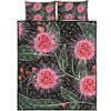 Australia Flowers Aboriginal Quilt Bed Set - Aboriginal Style Australian Hakea Flower Quilt Bed Set