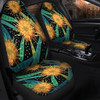 Australia Flowers Aboriginal Car Seat Cover - Australian Yellow Hakea Flower Art Car Seat Cover