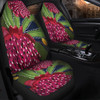 Australia Flowers Aboriginal Car Seat Cover - Australian Waratah Flower Art Car Seat Cover