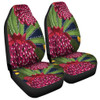 Australia Flowers Aboriginal Car Seat Cover - Australian Waratah Flower Art Car Seat Cover